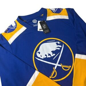 NEW NHL Buffalo Sabres Jersey Mens S‎ Hockey Royal Blue Gold Official Fan Gear